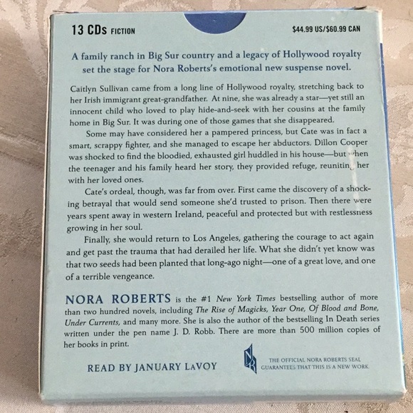 8 BOOKS ON TAPE in NEW condition. Nora Roberts, Patricia Cornwall, JD Child’s - Picture 5 of 10